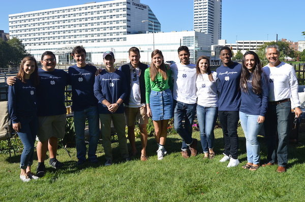 Student Fellows At Tailgate Group Photo