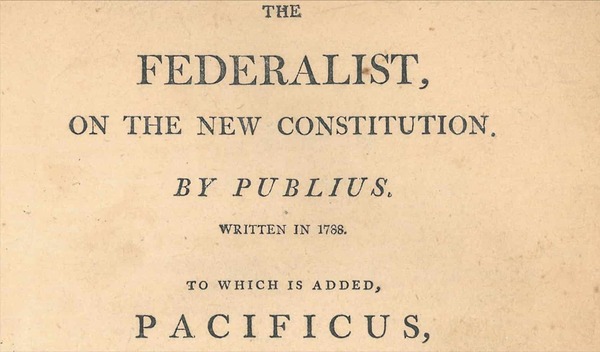Publius Federalist Papers Coverpage