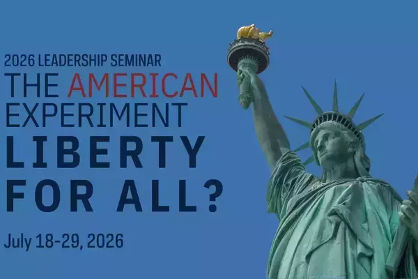The American Experiment Liberty For All, 2026 Leadership Seminar Promo Image